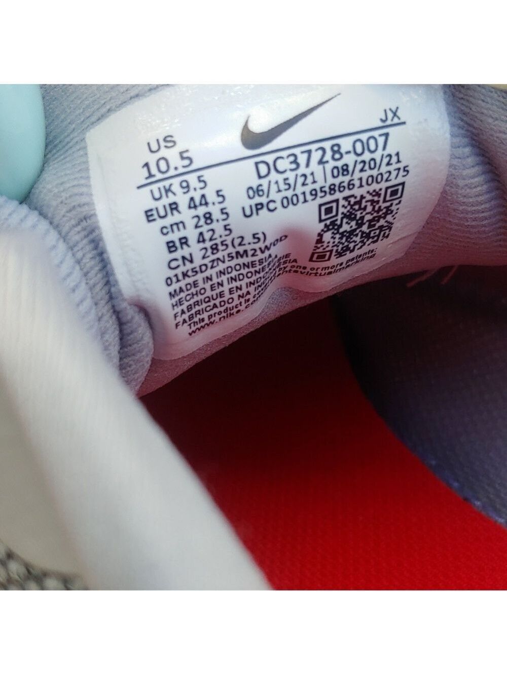 Nike Women's Revolution 6 Gray and Red Athletic Running Shoes size 10.5 NWT - Picture 15 of 17